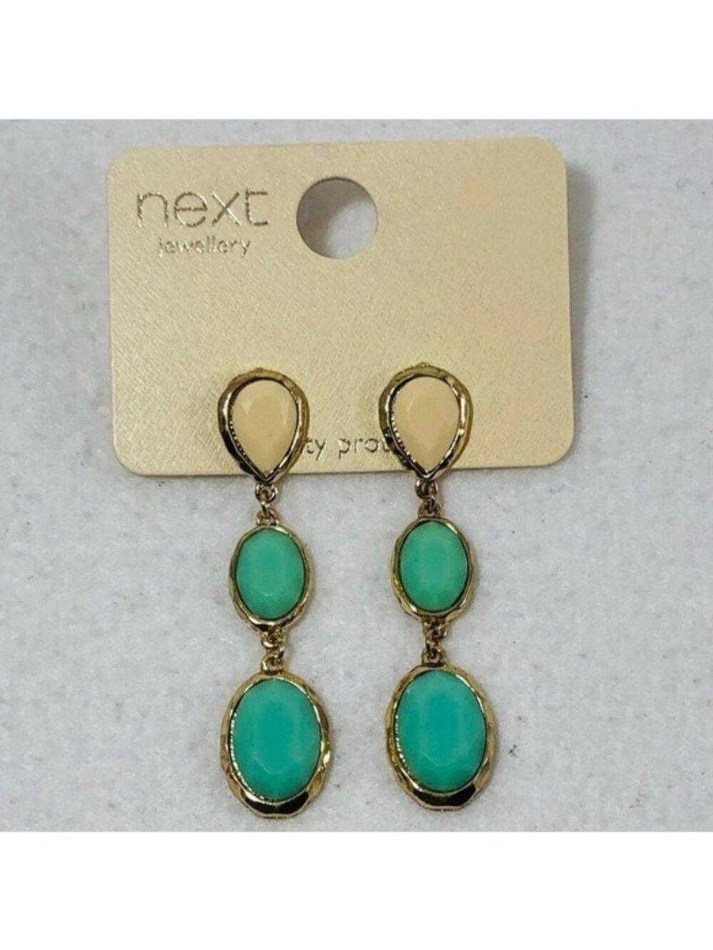 Chandelier Long Earrings Statement Costume Retro Dangle Drop Green Boho Hippie